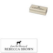 Minimalistische Dalmatische Hond uit de Bibliothee Rubberstempel (Gestempeld)