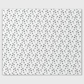 Minimalistische Dalmatische Spots Black and White  Cadeaupapier (Vlak)