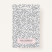 Minimalistische Dalmatische Vlekken Eenvoudig Mode Badge (Voorkant)