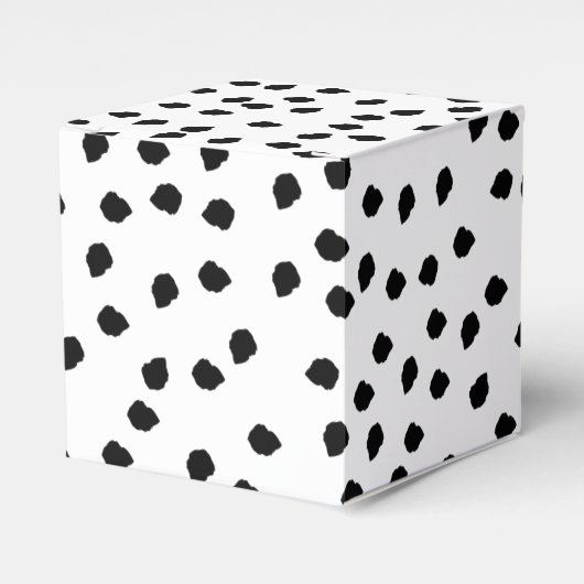 Minimalistische Dalmatische Vlekken Eenvoudig Mode Bedankdoosjes (Voorkant Zijde)