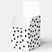 Minimalistische Dalmatische Vlekken Eenvoudig Mode Bedankdoosjes (Geopend)