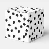 Minimalistische Dalmatische Vlekken Eenvoudig Mode Bedankdoosjes (Achterkant)