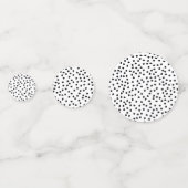Minimalistische Dalmatische Vlekken Eenvoudig Mode Confetti (Achterkanten)