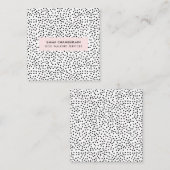 Minimalistische Dalmatische Vlekken Eenvoudig Mode Contactkaartje (Voorkant / Achterkant)