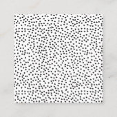 Minimalistische Dalmatische Vlekken Eenvoudig Mode Contactkaartje (Achterkant)