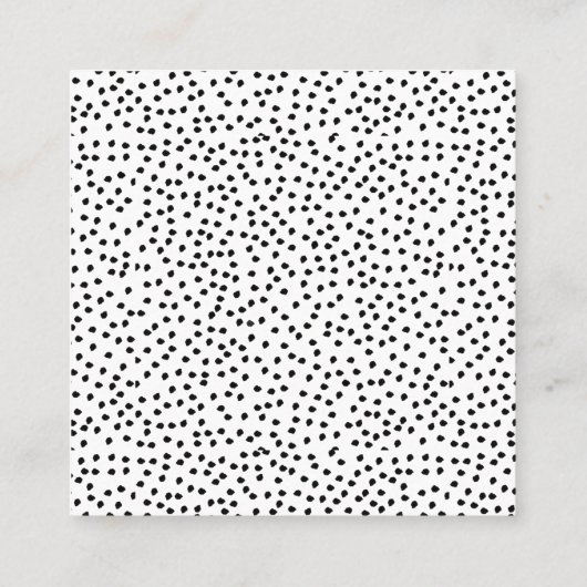Minimalistische Dalmatische Vlekken Eenvoudig Mode Contactkaartje (Achterkant)
