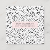 Minimalistische Dalmatische Vlekken Eenvoudig Mode Contactkaartje (Voorkant)