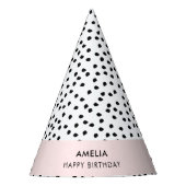 Minimalistische Dalmatische Vlekken Eenvoudig Mode Feesthoedjes (Voorkant)