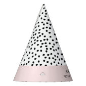 Minimalistische Dalmatische Vlekken Eenvoudig Mode Feesthoedjes (Links)