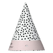 Minimalistische Dalmatische Vlekken Eenvoudig Mode Feesthoedjes (Rechts)