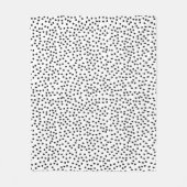 Minimalistische Dalmatische Vlekken Eenvoudig Mode Fleece Deken (Voorkant)