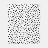 Minimalistische Dalmatische Vlekken Eenvoudig Mode Fleece Deken (Voorkant)