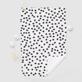 Minimalistische Dalmatische Vlekken Eenvoudig Mode Golfhanddoek (Insitu)