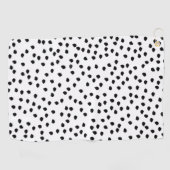 Minimalistische Dalmatische Vlekken Eenvoudig Mode Golfhanddoek (Horizontaal)