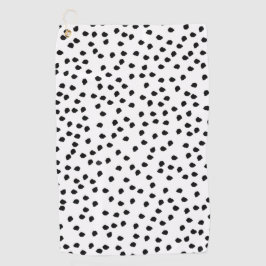 Minimalistische Dalmatische Vlekken Eenvoudig Mode Golfhanddoek