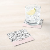 Minimalistische Dalmatische Vlekken Eenvoudig Mode Kartonnen Onderzetters (Insitu)