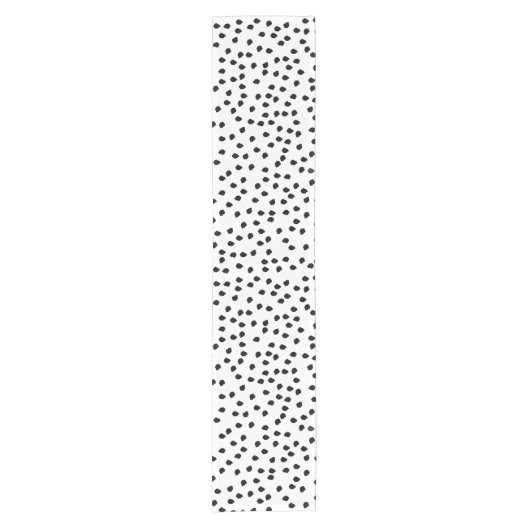 Minimalistische Dalmatische Vlekken Eenvoudig Mode Korte Tafelloper (Voorkant)