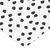 Minimalistische Dalmatische Vlekken Eenvoudig Mode Korte Tafelloper (Hoek)