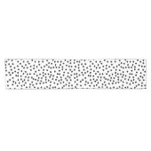 Minimalistische Dalmatische Vlekken Eenvoudig Mode Korte Tafelloper (Horizontaal)