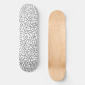 Minimalistische Dalmatische Vlekken Eenvoudig Mode Persoonlijk Skateboard (Voorkant)