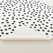 Minimalistische Dalmatische Vlekken Eenvoudig Mode Sherpa Deken (3/4)