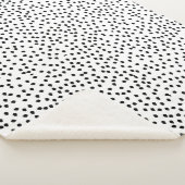 Minimalistische Dalmatische Vlekken Eenvoudig Mode Sherpa Deken (3/4)