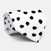 Minimalistische Dalmatische Vlekken Eenvoudig Mode Stropdas (Opgerold)