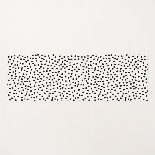 Minimalistische Dalmatische Vlekken Eenvoudig Mode Yogamat (Voorkant (horizontaal))