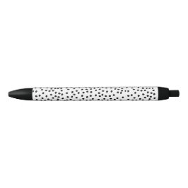 Minimalistische Dalmatische Vlekken Eenvoudig Mode Zwarte Inkt Pen