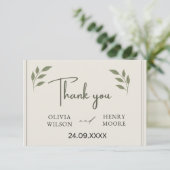 Minimalistische Dank Je Favoriet Box Bedankkaart (Staand voorkant)