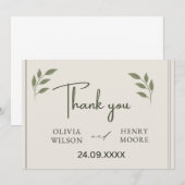 Minimalistische Dank Je Favorietendoos Bedankkaart (Voorkant / Achterkant)