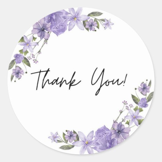 Minimalistische Dank je Sticker (Voorkant)