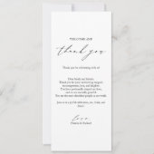 Minimalistische dank u plaats kaart Sjabloon (Voorkant)