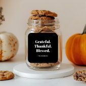 Minimalistische dankbare dankbare Thanksgiving Vierkante Sticker