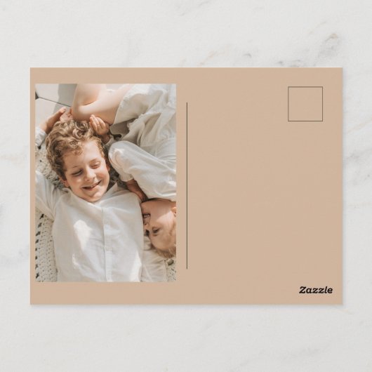 Minimalistische dankbare + gezegende Thanksgiving  Briefkaart (Achterkant)