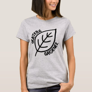 Minimalistische Dankbare Tuinierder Handgetekende T-shirt