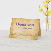 Minimalistische Dankbetuiging Kaart (Gele Bloem)