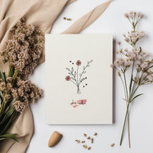 Minimalistische Dankeskarte