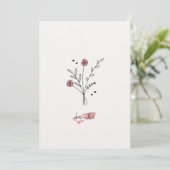 Minimalistische Dankeskarte Bedankkaart (Staand voorkant)