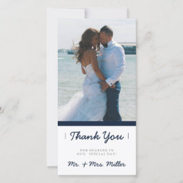 Minimalistische Dankjewel | HUWELIJKEN Bedankkaart