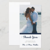 Minimalistische Dankjewel | HUWELIJKEN Bedankkaart (Voorkant / Achterkant)