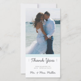 Minimalistische Dankjewel | HUWELIJKEN Bedankkaart