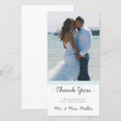 Minimalistische Dankjewel | HUWELIJKEN Bedankkaart (Voorkant / Achterkant)