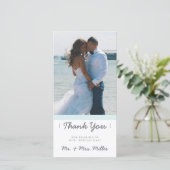 Minimalistische Dankjewel | HUWELIJKEN Bedankkaart (Staand voorkant)