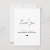 Minimalistische Dankkaart Bedankkaart (Voorkant)