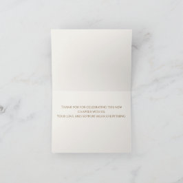 Minimalistische Dankkaart voor Tweede Huwelijk Bedankkaart