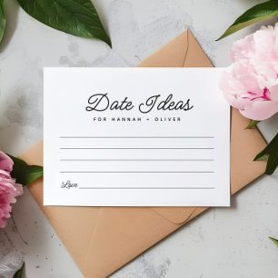 Minimalistische Datum Nacht Ideeën Bruiloft Advies RSVP Kaartje