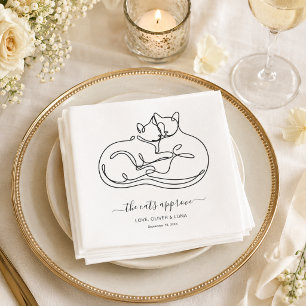 Minimalistische De Katten Goedkeuren Honden Huweli Servet