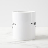 Minimalistische "De reden dat ik glimlach" mok met (Voorkant)