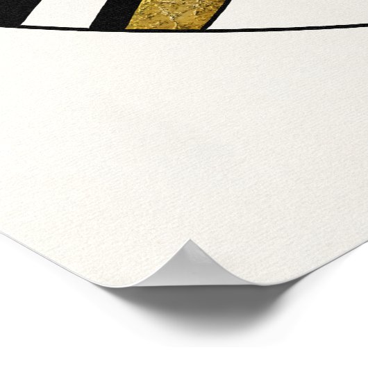 Minimalistische deco circulaire geometrie poster (Hoek)